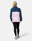 Half Snap Polar Fleece in Powder Pink