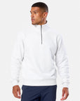 Clubhouse Half Zip in White Marl