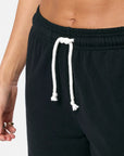 Clubhouse Wide Leg Jogger in Black