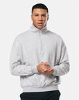 Clubhouse Funnel Neck Zip in Grey Marl