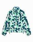 Snap Polar Fleece in Teal Pop Print