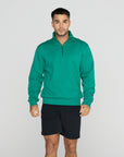 Clubhouse Half Zip in Sprint Green