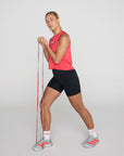 Quarter Length Everyday Sock in Power Red
