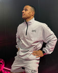 GPC Train Half Zip Jacket in Stone Grey