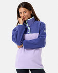 Half Snap Polar Fleece in Lilac