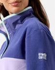 Half Snap Polar Fleece in Lilac