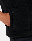 Industry Fleece Gilet in Black