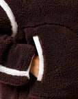 Industry Fleece Half Zip in Mocha Bean