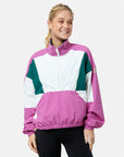 Kin Half Zip Breaker in Crisp Pink