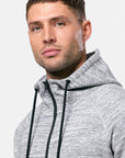 Grey Fleck Zip Hoodie