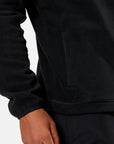 Half Zip Polar Fleece in Deep Black