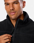 Half Zip Polar Fleece in Deep Black