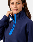 Half Zip Polar Fleece in Twilight Navy