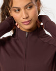 Relentless Full Zip in Mocha Bean