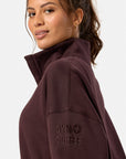 Snap Collar Sierra Sweatshirt in Mocha Bean