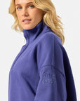 Snap Collar Sierra Sweatshirt in Violet Smoke