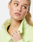 Snap Collar Sierra Sweatshirt in Lime Sorbet