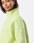 Snap Collar Sierra Sweatshirt in Lime Sorbet