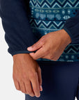 Half Snap Polar Fleece in Aztec Print