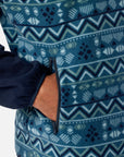 Half Snap Polar Fleece in Aztec Print