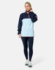 Half Snap Polar Fleece in Baby Blue