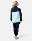 Half Snap Polar Fleece in Baby Blue