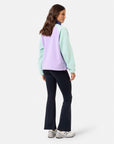 Snap Polar Fleece in Lilac Mint