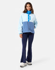 Snap Polar Fleece in Oasis Blue