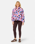 Snap Polar Fleece in Geo Pop Print