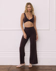 Soft-Motion Twist Bra in Mocha Bean