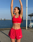 Ripstop Shorts in Power Red