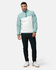 Half Snap Polar Fleece in Summer Green