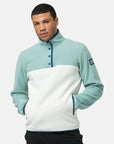 Half Snap Polar Fleece in Summer Green