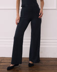 Wide Leg Legging in Black