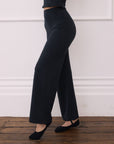 Wide Leg Legging in Black