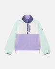 Snap Polar Fleece in Lilac Mint