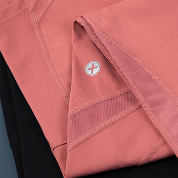 Gym+Coffee Pink Mesh Tights