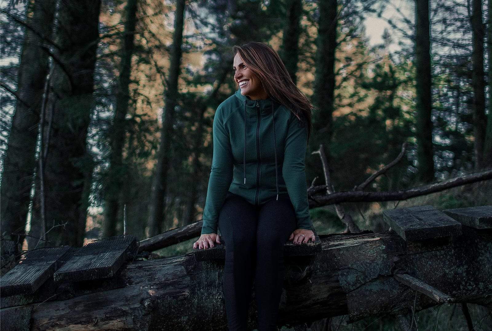 Gym+Coffee Forest Green Hoodie
