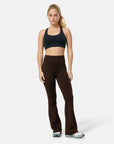Soft-Motion Flare Legging  in Mocha Bean