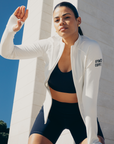 Adaptive Zip in Ultra White - Midlayer - Gym+Coffee IE