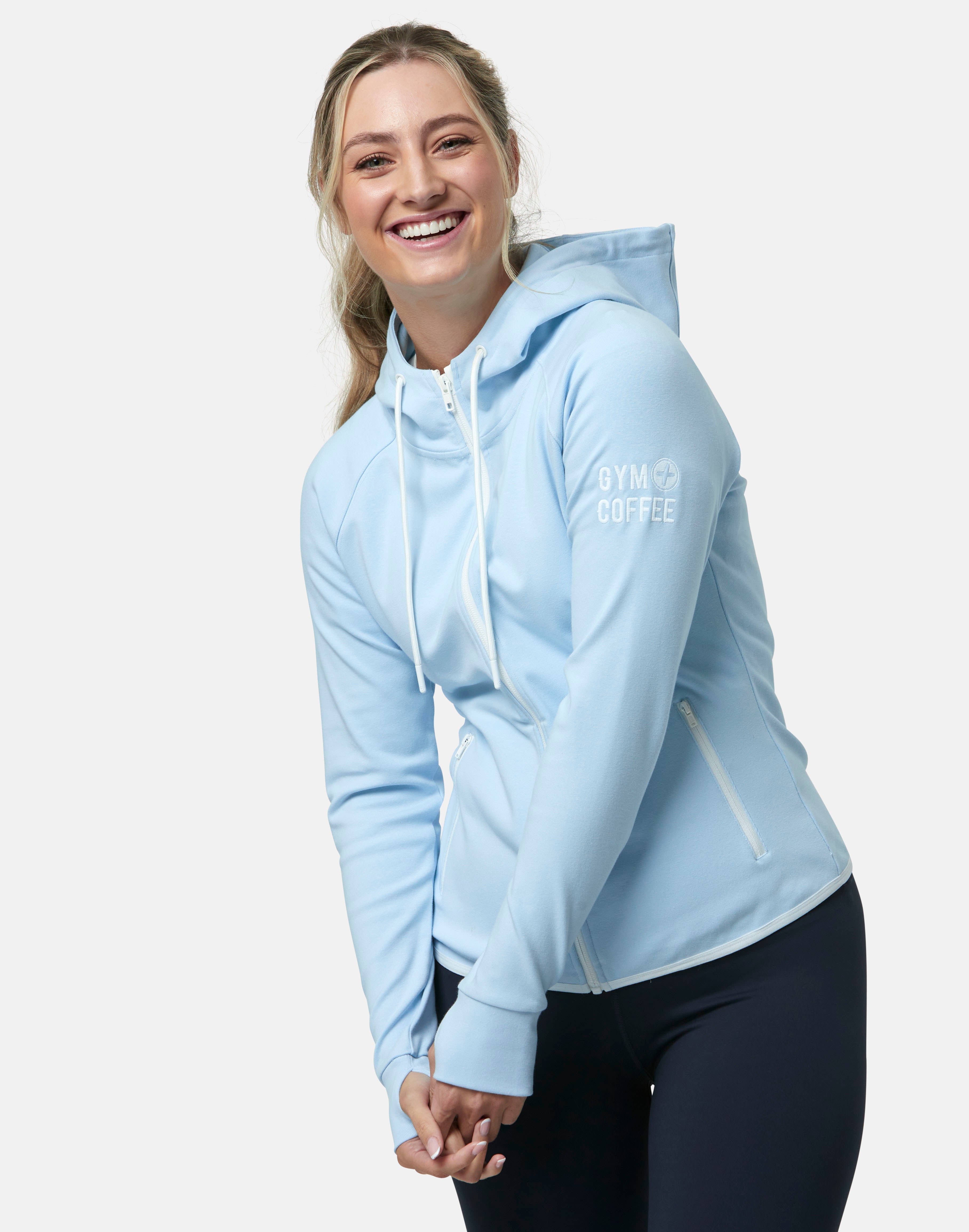 Chill Zip Hoodie in Baby Blue - Hoodies - Gym+Coffee IE