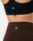 Soft-Motion Flare Legging  in Mocha Bean