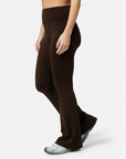 Soft-Motion Flare Legging  in Mocha Bean
