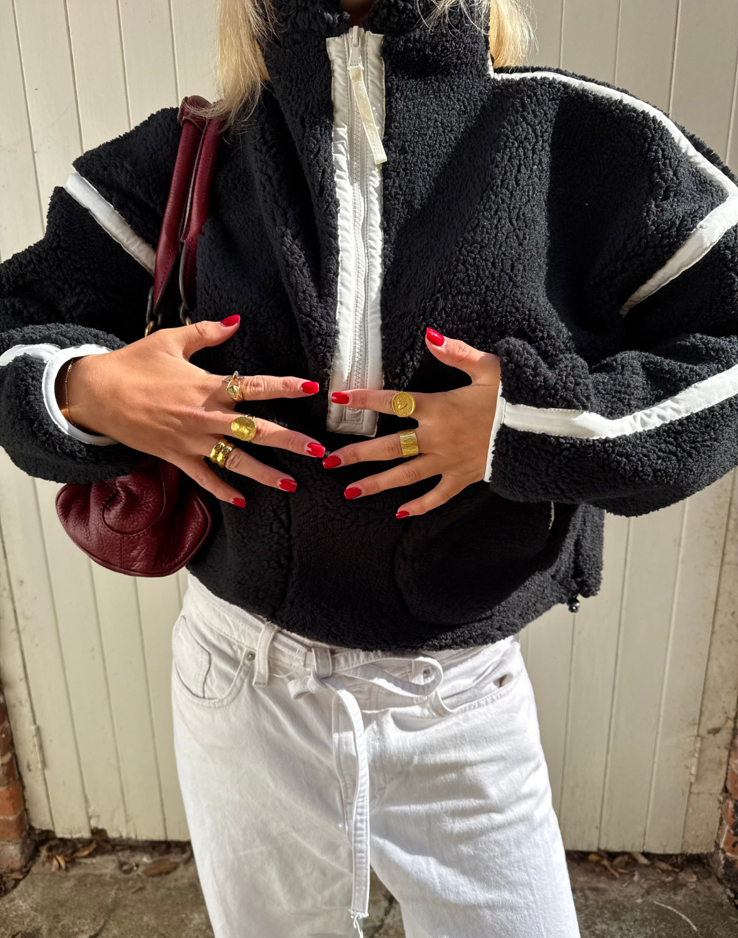 Industry Half Zip Fleece in Black