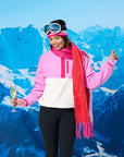 Snap Polar Fleece in Neon Pink