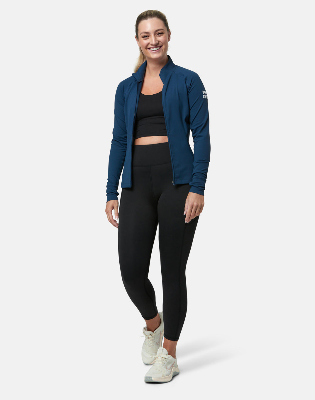 Adaptive Zip in Petrol Blue - Midlayer - Gym+Coffee IE