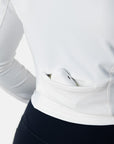 Adaptive Crop Zip in White - Midlayer - Gym+Coffee IE