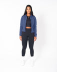 Chill Zip Crop Hoodie in Thunder Blue - Hoodies - Gym+Coffee IE