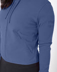 Chill Zip Crop Hoodie in Thunder Blue - Hoodies - Gym+Coffee IE