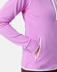 Chill Zip Hoodie in Neon Pink